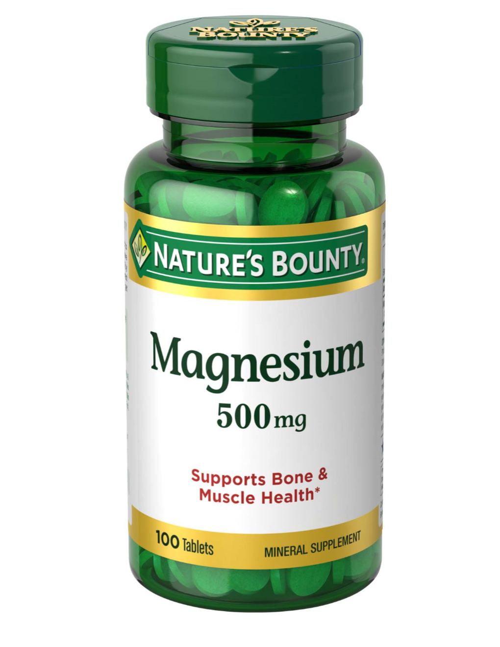 NATURE'S BOUNTY MAGNESIUM 500MG TABLETS 100 CT