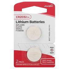 LEADER(TM) BATTERY LITHIUM CR2032 2 CT