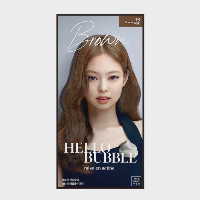 Mise En Scene Hello Bubble Hair Foam Color - Choco Brown 6N