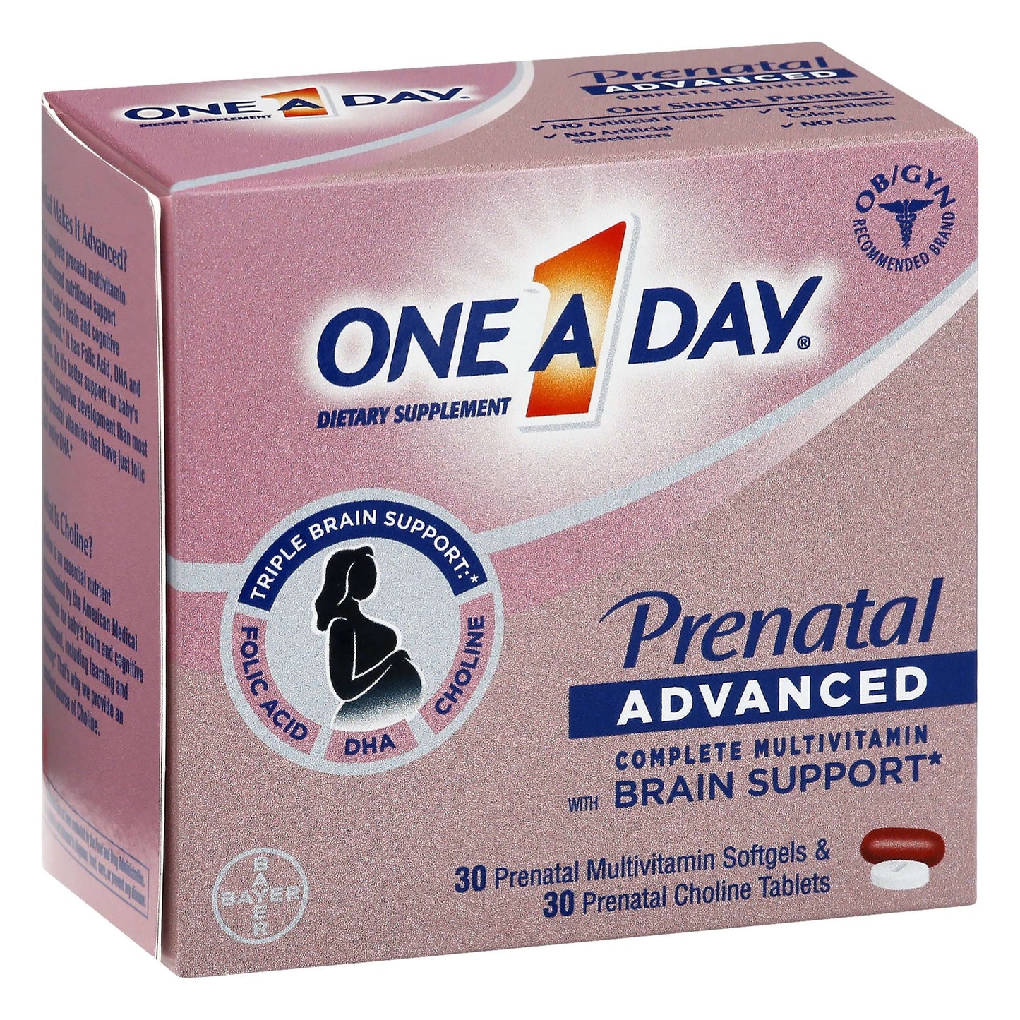 One A Day Women's Prenatal Vitamin + Choline - 30ct