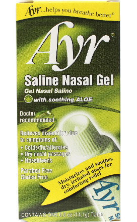 Ayr Brand Saline Nasal Gel 0.5 oz (14.1g) Each 艾尔生理盐水鼻腔凝胶
