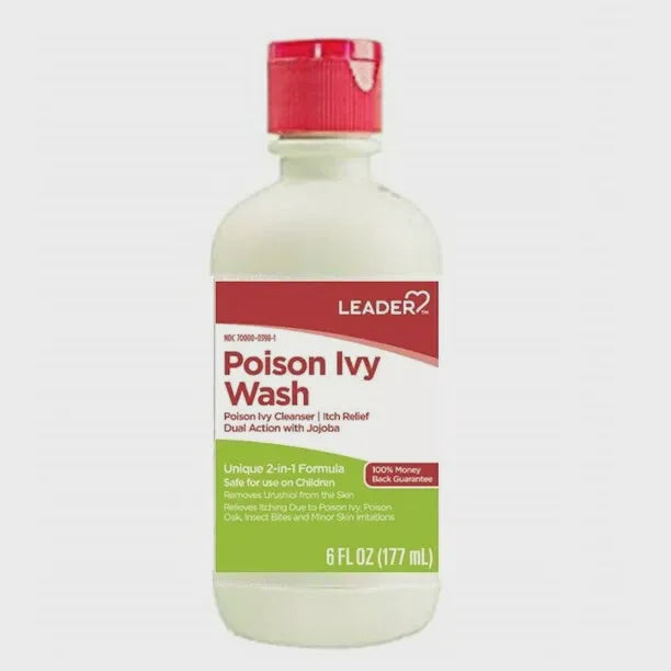 Leader Unique 2n1 Formula Poison Ivy Wash w Jojoba, 6 Fl Oz