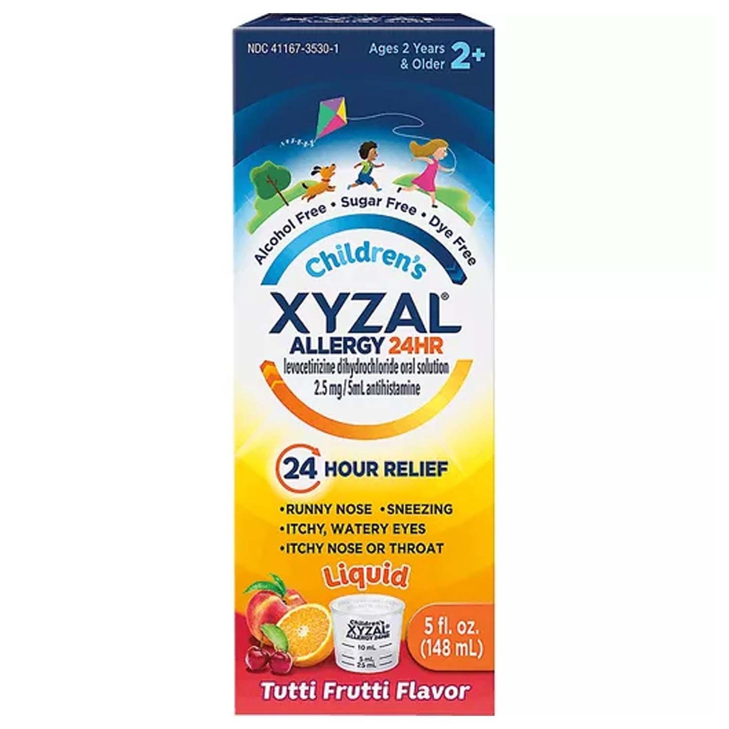 Xyzal Children's 24 Hour Allergy Relief Tutti Frutti Liquid Syrup - 5 oz