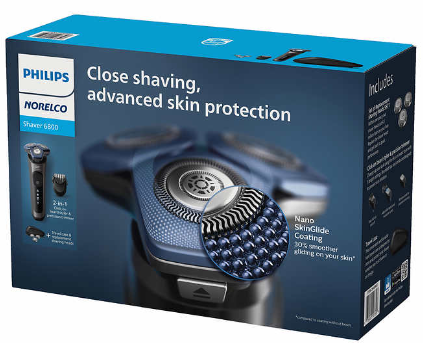 菲利普 剃须刀Philips Norelco Shaver 6800 with SenseIQ Technology, Series 6000
