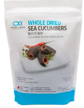 Ocean Choice Whole Dried Sea Cucumbers, 454g (1 Pound)