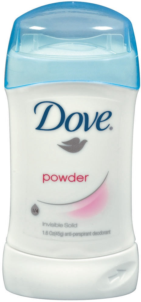 DOVE A/P & DEODORANT INVISIBLE SOLID POWDER 1.6 OZ