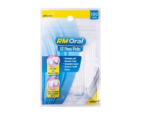 RM ORAL EZ FLOSS PICKS UNFLVRD 100CT