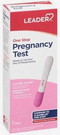 LEADER ONE STEP PREGNANCY TEST- ONE TEST
