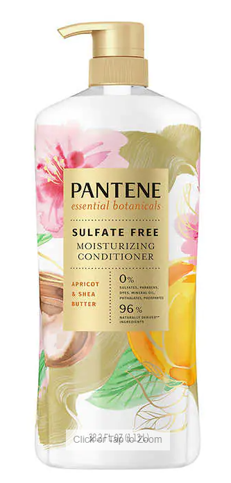 Pantene Essential Botanicals Moisturizing Conditioner, Apricot & Shea Butter, 38.2 fl oz(护发素))