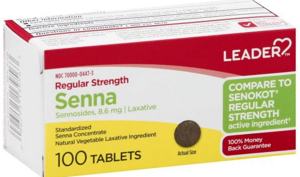 LEADER Regular Strength Senna Sennoides, 8.6mg 100T