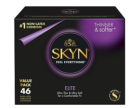 SKYN Elite Non-Latex Lubricated Condoms, 46 ct.