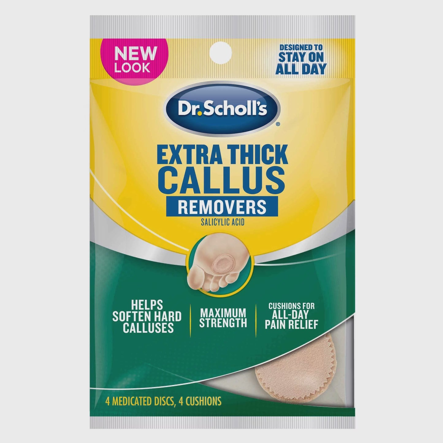 Dr. Scholl's Extra Callus Removers, Extra Thick Pads, 4 Count,