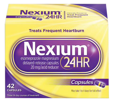 Nexium 24HR Acid Reducer 20 mg., 42 Capsules