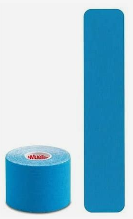 Mueller Kinesiology Tape Precut I-Strip Roll 20 Strips Blue