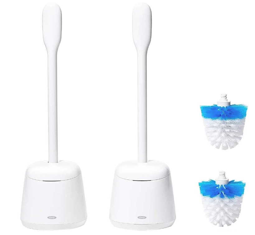 OXO SoftWorks Toilet Brush Set, 2-pack