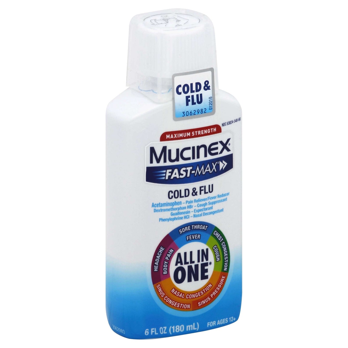 MUCINEX FAST-MAX SEVERE COLD LIQUID GELS 6 OZ