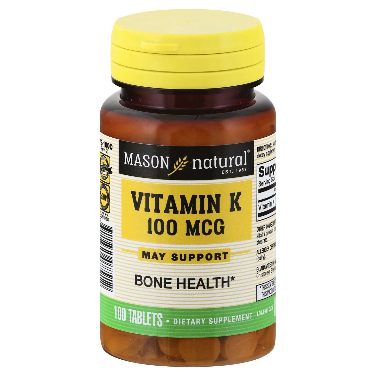 Mason K 100mcg Tablets 100 ct