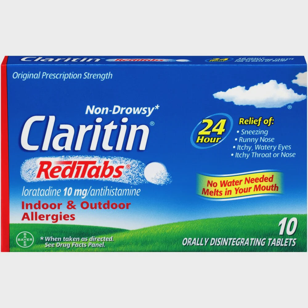 Claritin Juniors RediTabs, 24 Hour Non-Drowsy Allergy Medicine, 10 mg, 10 Ct