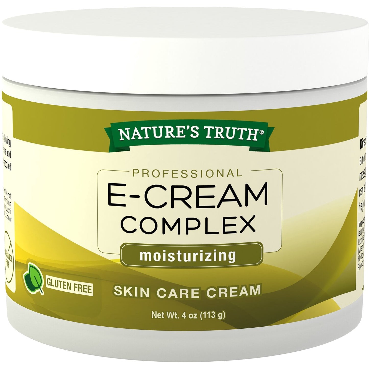 NATURE'S TRUTH VITAMIN E COMPLEX MOISTURIZING SKIN CARE CREAM 4 OZ