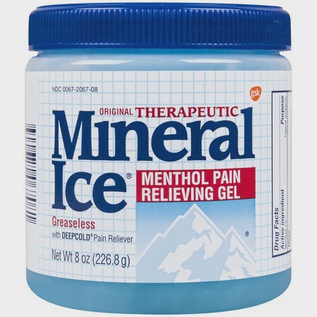 MINERAL ICE MENTHOL PAIN RELIEVING GEL 8OZ