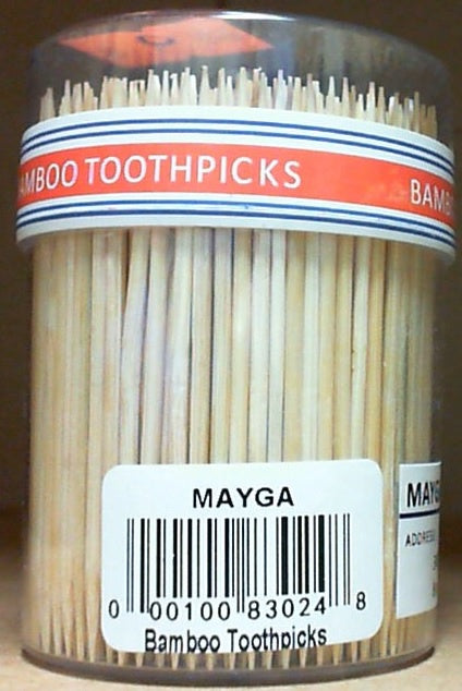 500支硬筒牙签附筒 Mayga Brand Bamboo Toothpicks