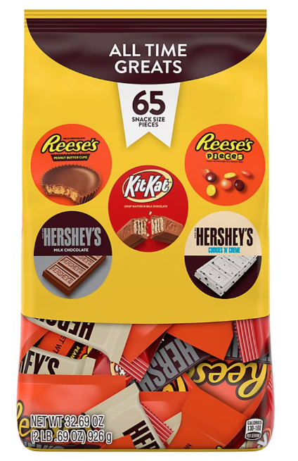 Reese's, Hershey's & Kit Kat Snack Size Candy Bars