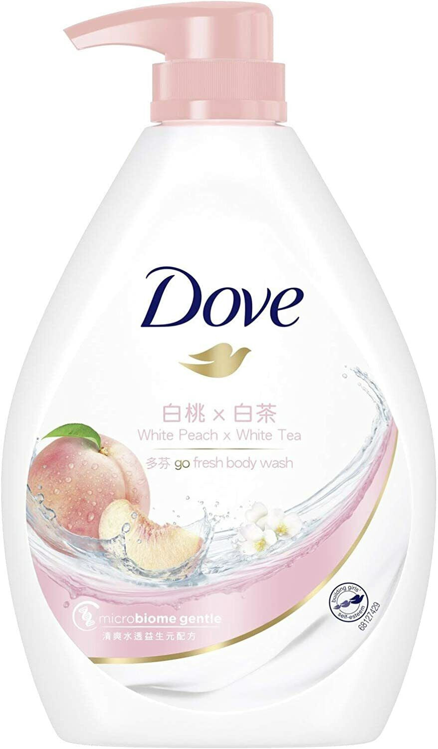 多芬桃悦水透沐浴露(白桃x白茶) DOVE BODY WASH WHITE TEA AND PEACH