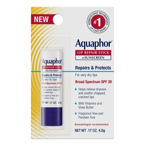 Aquaphor Lip Protectant + Spf Lip Balm - 0.17oz