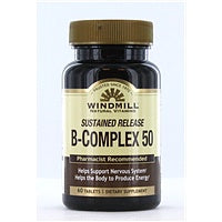 WINDMILL VITAMIN B-COMPLEX 50 SUSTAINED RELEASE TABLETS 60 CT