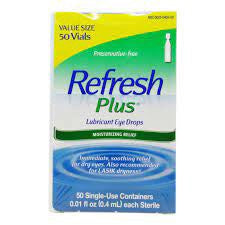 REFRESH PLUS Lubricant Eye Drops Single-Use Containers 50 Each