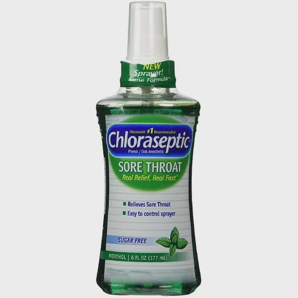 CHLORASEPTIC SORE THROAT SPRAY MENTHOL 6 OZ