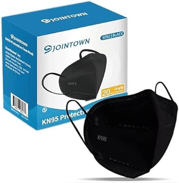 JOINTOWN KN95 Face Mask 5-ply 20 pcs (BLACK)