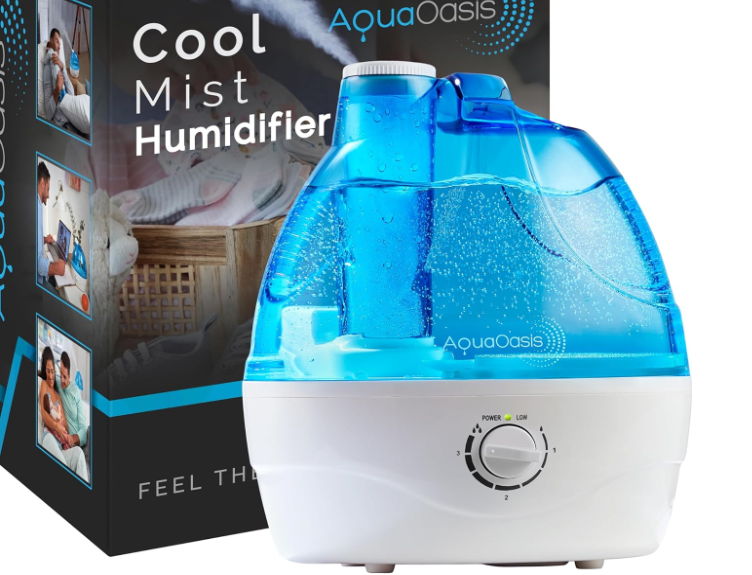 AquaOasis® Cool Mist Humidifier (2.2L Water Tank)