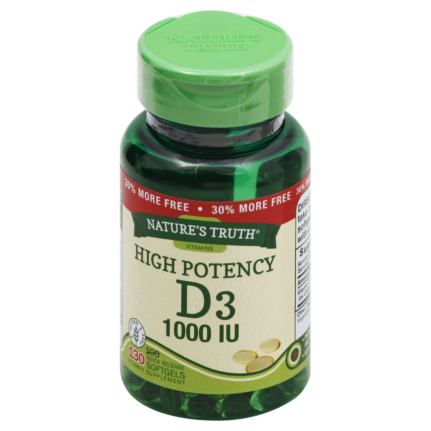 NATURE'S TRUTH VITAMIN D3 HIGH POTENCY 1
