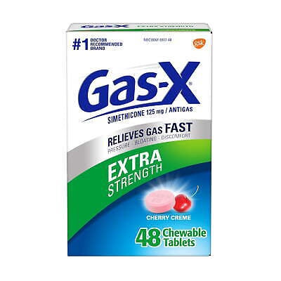 Gas-X Chewables Extra Strength Cherry Creme Tablets 48 ea