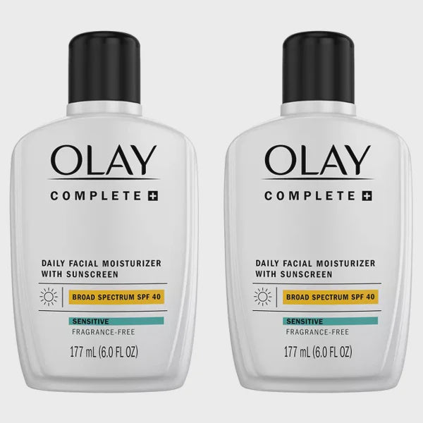 OLAY COMPLETE DAILY FACIAL MOSTURIZER WITH SUNSCREEN SPF 40 177 ML(若整排销售请打2 bottles)