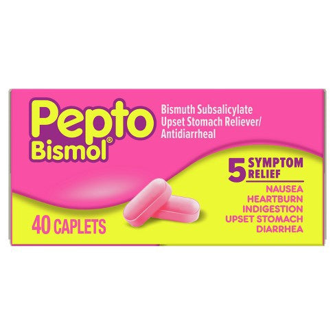 Pepto-bismol 5 Symptom Stomach Relief Caplets - 40ct