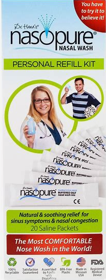 nasopure refill kit 40 buffered mixtrue packets
