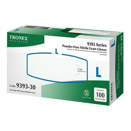 9393 SERIES POWDER FREE NITRILE EXAM GLOVES LARGE