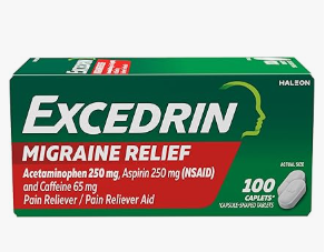 Excedrin Migraine Pain Reliever Tablets 100 ea