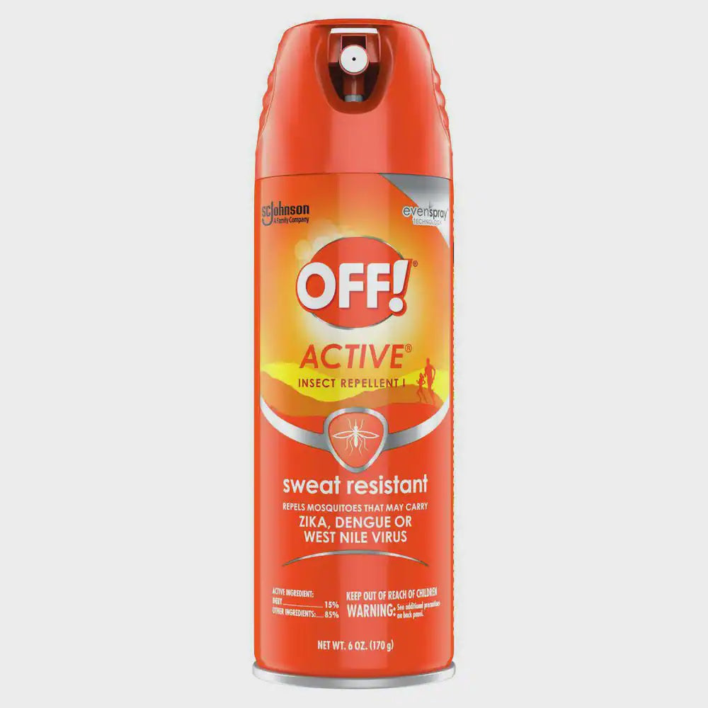OFF! Active Insect Repellent Aerosol Spray 6 OZ