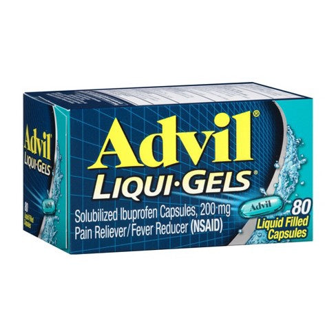 Advil Liqui-gels Pain Reliever/fever Reducer Liquid Filled Capsules - Ibuprofen - 80ct :