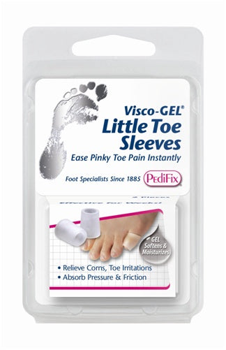 PEDIFIX VISCO-GEL LEFT HEEL SLEEVES 2 CT