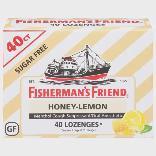 Fisherman's Friend Sugar Free Lozenges - Honey-Lemon 40 Ct