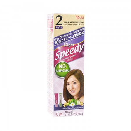 美源2号小 Bigen Brand Speedy Conditioning Color *Refill (#2 Light Warm Chestnut) 2.82 oz (80g)
