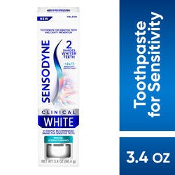 Sensodyne Clinical White Enamel Strengthening Whitening Toothpaste - 3.4 oz