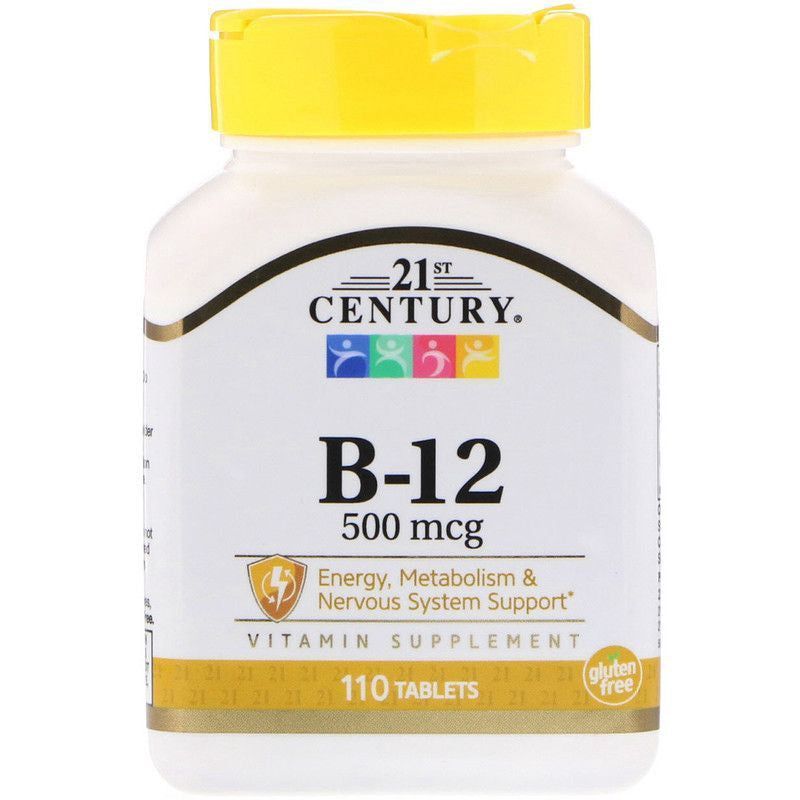 21st Century B-12 500 mcg Tablets - 110 Tablets