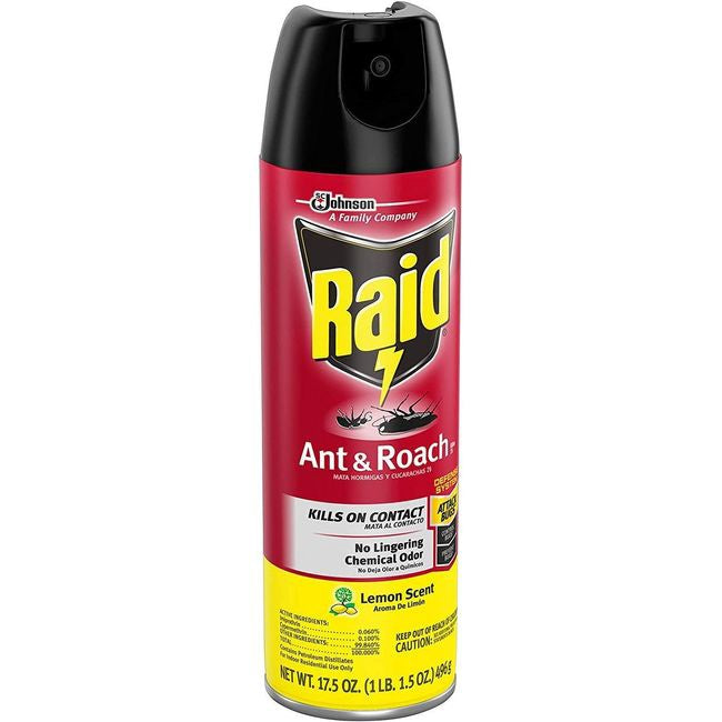 RAID ANT & ROACH LEMON 17.5 OZ
