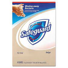 Safeguard Antibacterial Deodorant Bar Soap, Beige - 4 Oz, 4 Ea
