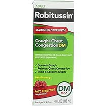 ROBITUSSIN COUGH & CHEST CONGESTION DM MAX STRENGTH LIQUID BERRY 4 OZ